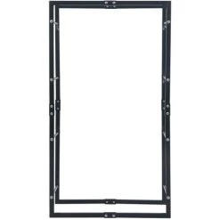 Topdeal Brennholzregal Schwarz 80x25x150 Cm Stahl 25983 -Aufbewahrung im Garten Verkäufe 2022 27036282 3