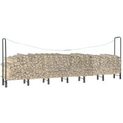 Topdeal Brennholzregal Anthrazit 360x35x120 Cm Stahl 25986