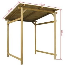 Topdeal Garten-Unterstand Imprägniertes Kiefernholz 170x170x180 Cm 27409 -Aufbewahrung im Garten Verkäufe 2022 27037425 3