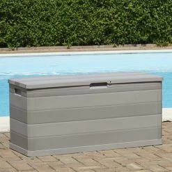 Topdeal Gartenbox Grau 117x45x56 Cm 27996 -Aufbewahrung im Garten Verkäufe 2022 27037849 5