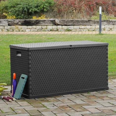 Topdeal Gartenbox Anthrazit 120x56x63 Cm 27998 5 Topdeal Gartenbox Anthrazit 120x56x63 Cm 27998 – Bild 5