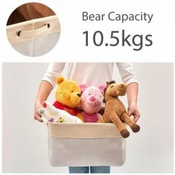 BEARSU Faltbarer Aufbewahrungskorb Aus Segeltuch Mit Griffen - 3er-Set. -Aufbewahrung im Garten Verkäufe 2022 27611890 5