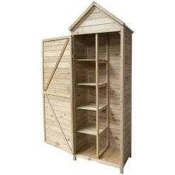 Gartenschrank Gardiun Candy 35x70x177 Cm Aus Holz