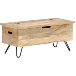 Truhe 90x40x45 Cm Mango Massivholz VidaXL