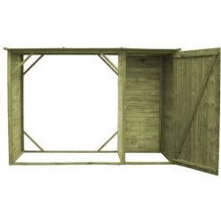 ASUPERMALL Gartenschuppen Gerateschuppen Kiefernholz 253x80x170 Cm -Aufbewahrung im Garten Verkäufe 2022 28906001 4