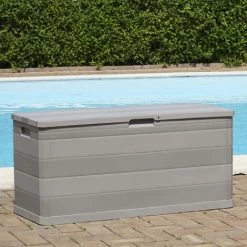 ASUPERMALL Gartenbox Grau 117×45×56 Cm -Aufbewahrung im Garten Verkäufe 2022 29056811 5