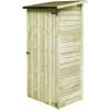 ASUPERMALL Garten-Gerateschuppen Kiefernholz Impragniert 88x76x175 Cm