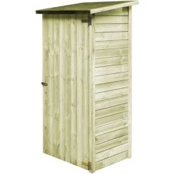 ASUPERMALL Garten-Gerateschuppen Kiefernholz Impragniert 88x76x175 Cm