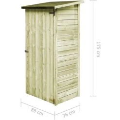 ASUPERMALL Garten-Gerateschuppen Kiefernholz Impragniert 88x76x175 Cm -Aufbewahrung im Garten Verkäufe 2022 29819649 4