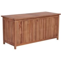 BETTERLIFE Gartenbox 120×50×58 Cm Teak Massivholz