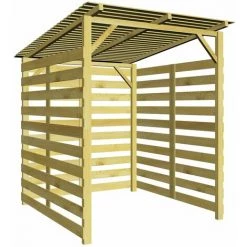 ABCRITAL Unterstand Für Feuerholz Lagerschuppen Kiefernholz Imprägniert