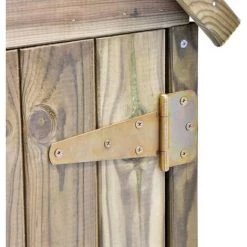 ABCRITAL Garten-Geräteschuppen Mit Tür 77x37x178 Cm Kiefer Imprägniert -Aufbewahrung im Garten Verkäufe 2022 31154835 5