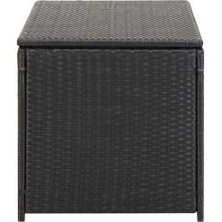 ABCRITAL Gartenbox Poly Rattan 100x50x50 Cm Schwarz -Aufbewahrung im Garten Verkäufe 2022 31478129 3