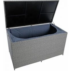ESTEXO Auflagenbox Poly Rattan XXL Kissenbox Gartenbox Aufbewahrungsbox Grau-Mix -Aufbewahrung im Garten Verkäufe 2022 32029015 4