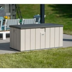 Lifetime Kunststoff Kissen Aufbewahrungsbox 570 Liter Grau 72x151x70 Cm -Aufbewahrung im Garten Verkäufe 2022 32382789 3