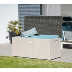 Lifetime Kunststoff Kissen Aufbewahrungsbox 570 Liter Grau 72x151x70 Cm -Aufbewahrung im Garten Verkäufe 2022 32382789 5