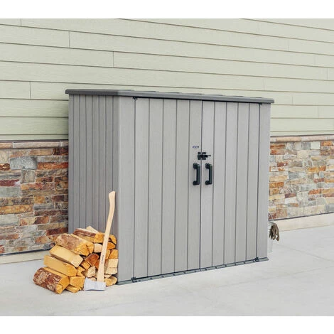 Lifetime Kunststoff Geräteschrank Aufbewahrung Grau 111x192x176 Cm 5 Lifetime Kunststoff Geräteschrank Aufbewahrung Grau 111x192x176 Cm – Bild 5