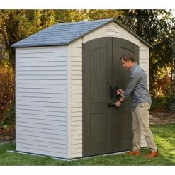 Lifetime Kunststoff Gerätehaus Starlet Grau 143x215x288 Cm -Aufbewahrung im Garten Verkäufe 2022 32382841 3