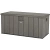 Lifetime Kunststoff Kissen Aufbewahrungsbox 570 Liter Grau 72x151x69 Cm