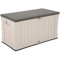 Lifetime Kunststoff Kissen Aufbewahrungsbox Harmony 440 Liter Grau 64x128x67 Cm