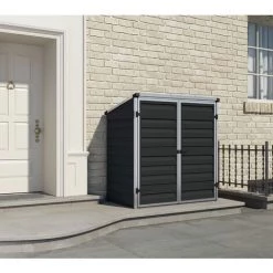 Palram - Canopia Aluminium Gerätebox Voyager Schwarz 139x90x146 Cm -Aufbewahrung im Garten Verkäufe 2022 32383147 3