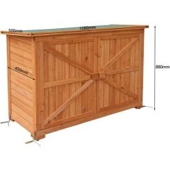 MCombo Gartenschrank Gerätescharank Gerätehaus Geräteschuppen Gartenhaus Holz 1280 -Aufbewahrung im Garten Verkäufe 2022 32641386 4