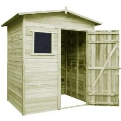 Gartenhaus Schuppen 1,5 X 2 M Kiefernholz Imprägniert VidaXL -Aufbewahrung im Garten Verkäufe 2022 3386495 5