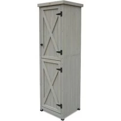 HABAU Gartenschrank Ben, Grau, 45 X 45 X 160 Cm
