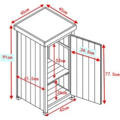 HABAU Gartenschrank Kompakt, Grau, 45 X 45 X 91 Cm -Aufbewahrung im Garten Verkäufe 2022 34566054 5
