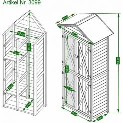 HABAU Gartenschrank Lena, Grau, 84 X 45 X 178 Cm -Aufbewahrung im Garten Verkäufe 2022 34566786 5