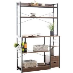 CLP Küchenregal Fehring-walnuss