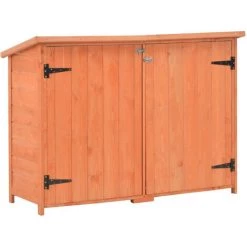 HAPPYSHOPPING Garten-Geräteschuppen 120x50x91 Cm Holz