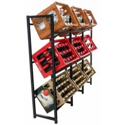 Mila Möbel 9er Getränkekistenständer Lennert - Schwarz -Aufbewahrung im Garten Verkäufe 2022 39849052 3