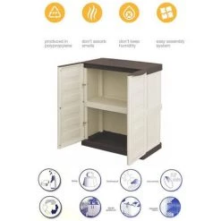 GARPET Gartenschrank Halbhoch Wasserdicht