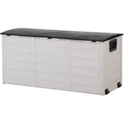 BELIANI Auflagenbox Beige / Schwarz Kunststoff 112 X 50 Cm Für Garten Für Terrasse Für Outdoor -Aufbewahrung im Garten Verkäufe 2022 41444222 3