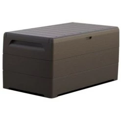 EZOOZA Auflagenbox Gartenbox Duramax Braun 416 L