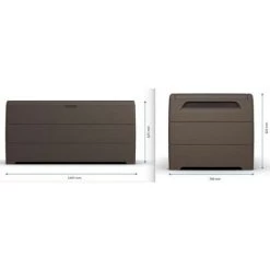 EZOOZA Auflagenbox Gartenbox Duramax Braun 416 L -Aufbewahrung im Garten Verkäufe 2022 42190140 3