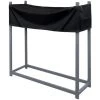 Kaminholzregal Regal Aufbewahrung Für Kaminholz Brennholz Holzunterstand Kaminholzständer Brennholzregal Metall Mit Abdeckung 120 X 120 Cm In Anthrazit V2AOX