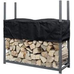 Kaminholzregal Regal Aufbewahrung Für Kaminholz Brennholz Holzunterstand Kaminholzständer Brennholzregal Metall Mit Abdeckung 120 X 120 Cm In Anthrazit V2AOX -Aufbewahrung im Garten Verkäufe 2022 42844917 3