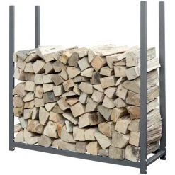 Kaminholzregal Regal Aufbewahrung Für Kaminholz Brennholz Holzunterstand Kaminholzständer Brennholzregal Metall Mit Abdeckung 120 X 120 Cm In Anthrazit V2AOX -Aufbewahrung im Garten Verkäufe 2022 42844917 4