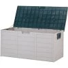 BELIANI Auflagenbox Beige / Grün Kunststoff 112 X 50 Cm Für Garten Für Terrasse Für Outdoor