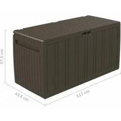 Kissenbox Braun 117x45,5x57,5 Cm 270 L VidaXL -Aufbewahrung im Garten Verkäufe 2022 45291770 3