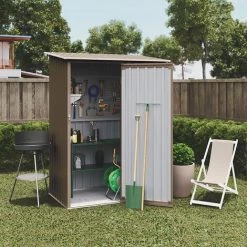 HOGGAR Gjoll Metallschrank 1,27m2 - 10 Jahre Garantie - 143x89x186cm -Aufbewahrung im Garten Verkäufe 2022 45300441 4