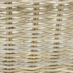 AUBRY GASPARD Kaminholzkorb Mit Rollen Aus Grauem Poelet-Rattan -Aufbewahrung im Garten Verkäufe 2022 45679541 3