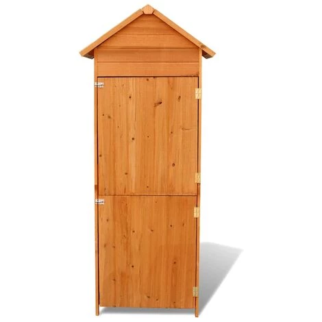 LONGZIMING Gartenschrank Braun 79x49x190 Cm 2 LONGZIMING Gartenschrank Braun 79x49x190 Cm – Bild 2