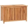 LONGZIMING Gartenbox 90x50x58 Cm Massivholz Teak