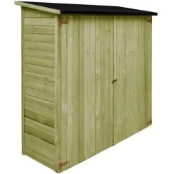 LONGZIMING Garten-Geräteschuppen Kiefernholz Imprägniert 182x76x175 Cm