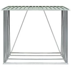 LONGZIMING Brennholzlager Verzinkter Stahl 163 X 83 X 154 Cm Grün -Aufbewahrung im Garten Verkäufe 2022 47636544 5
