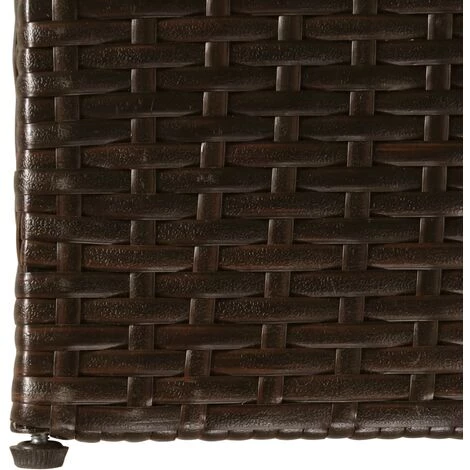 LONGZIMING Gartenbox Braun 150x100x100 Cm Poly Rattan 4 LONGZIMING Gartenbox Braun 150x100x100 Cm Poly Rattan – Bild 4