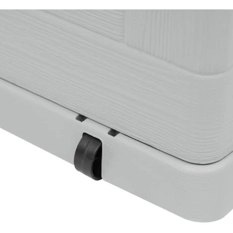 LONGZIMING Garten-Aufbewahrungsbox 420 L Hellgrau 5 LONGZIMING Garten-Aufbewahrungsbox 420 L Hellgrau – Bild 5